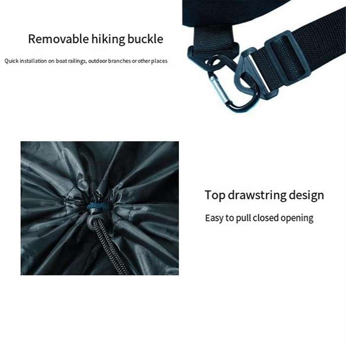 Foldable Outdoor Mesh Boat Trash Bags Drawstring Reusable Boat Trash Cans Ring Mesh Trash Bags