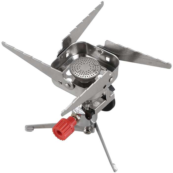 Folding Furnace Outdoor Camping Gas Stove Picnic Windproof Cooking Gas Burners Backpacking Furnace B