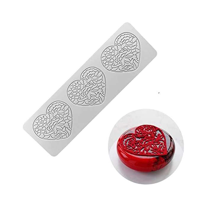 Fondant Lace Mold Candy Mold Chocolate Sugar Cake Decorating Cupcake Top Fondant Lace Mat Silicone