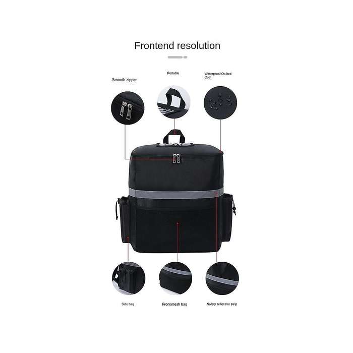 Food Delivery Backpack Pizza Delivery Bag Insulated Delivery Bag for Bike Delivery Food Delivery Bag