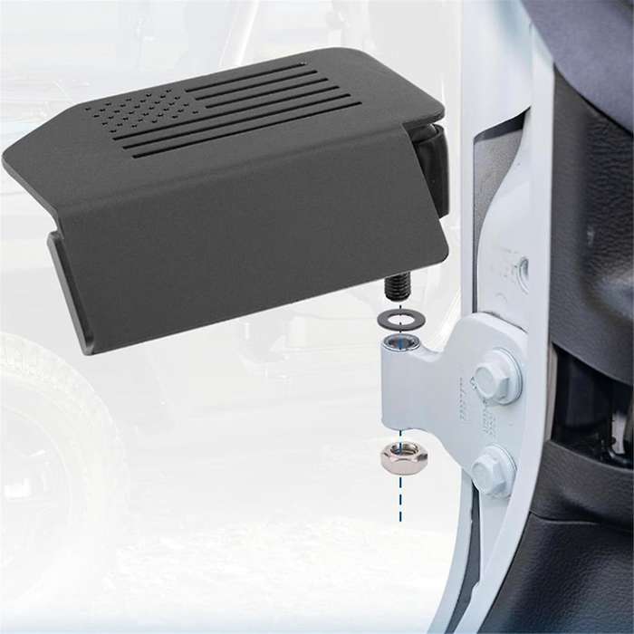 Foot Pedal Outer Door Hinge Foot Pedal for Wrangler JK JL JT 2007-2024 Car Door Outer Foot Pedal