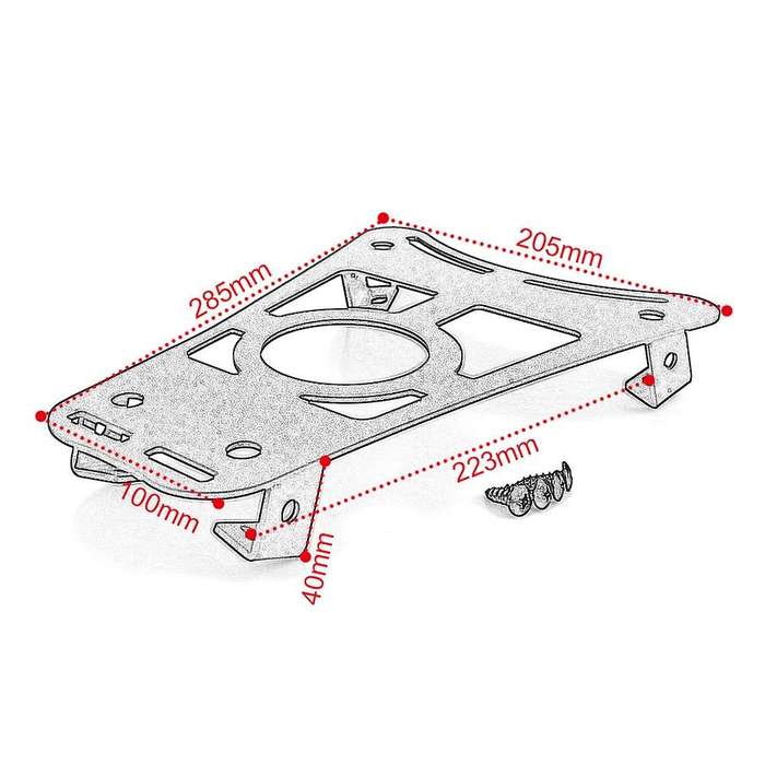 Foot Pedal Holder Center Luggage Rack Bracket Holder for 300 GTV300 2017 2018 2019