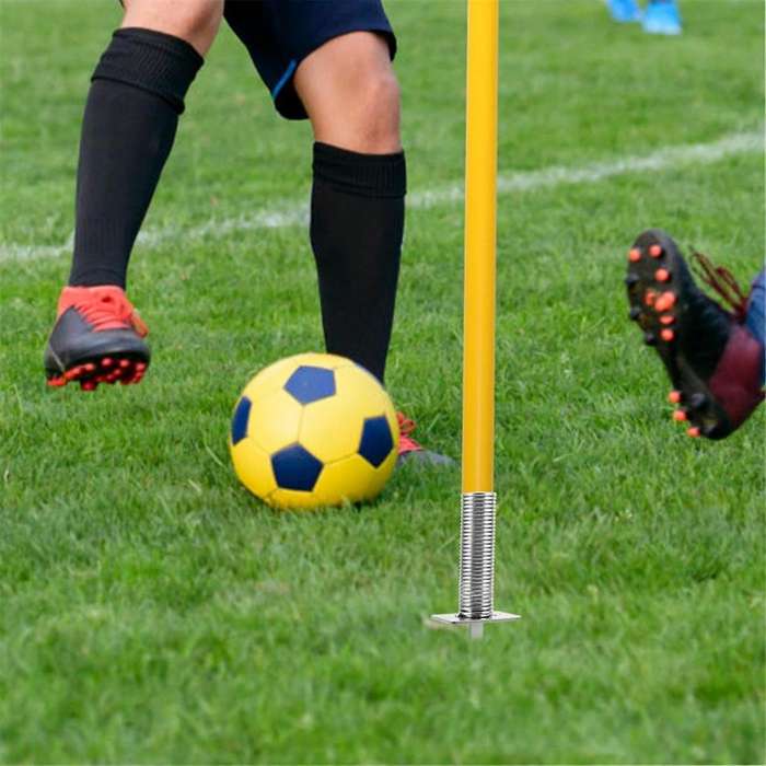 Football Flagpole Mount Soccer Pole Fixing Stake Corner Flag Spike Insert Into the Ground Training R
