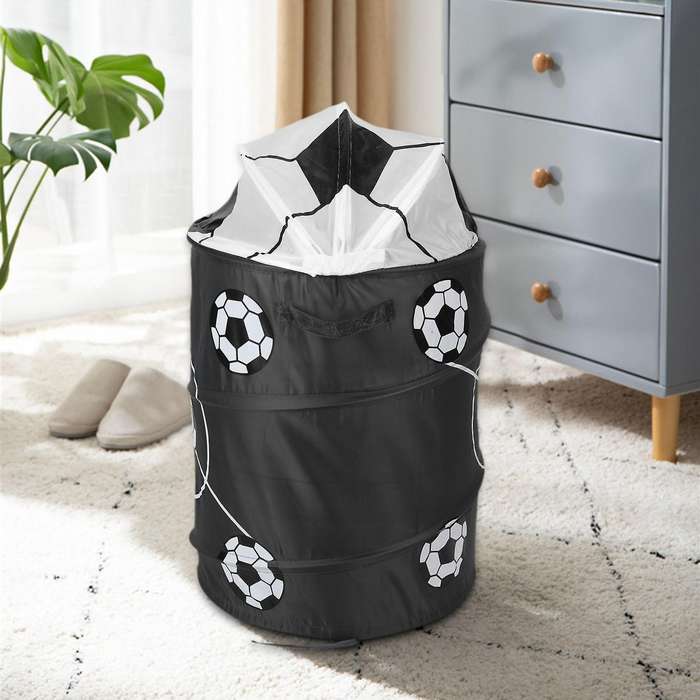 Football Modeling Collapsible Laundry Basket Storage Barrels Storage Barrel Polyester Cloth Toy Stor