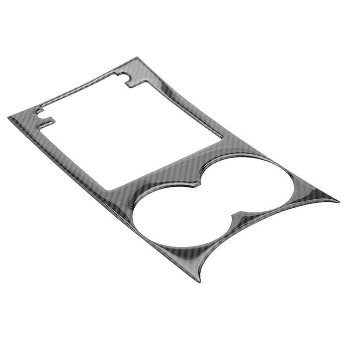 for - 2015-2018 Carbon Fiber Interior Water Cup Holder Panel Trim