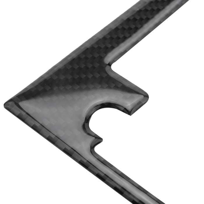 for - 2015-2018 Carbon Fiber Interior Water Cup Holder Panel Trim