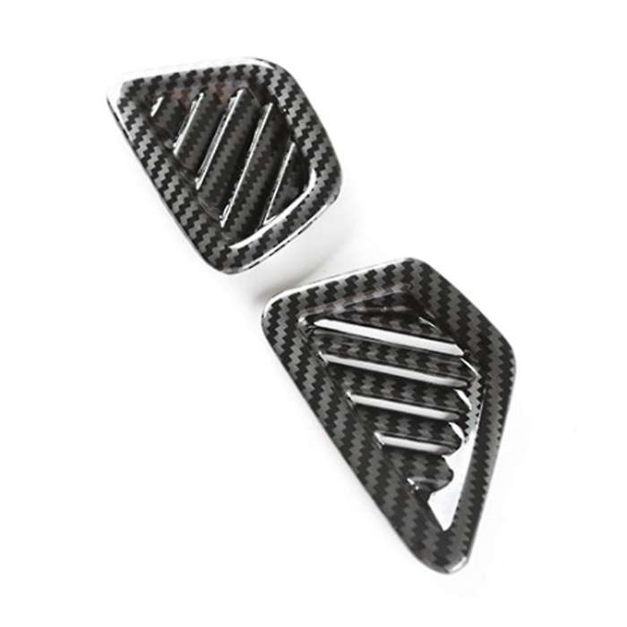 for - 5 Series G30 2018-2022 Carbon Fiber Dashboard Condition Vent Outlet Cover Trim Frame Sticker