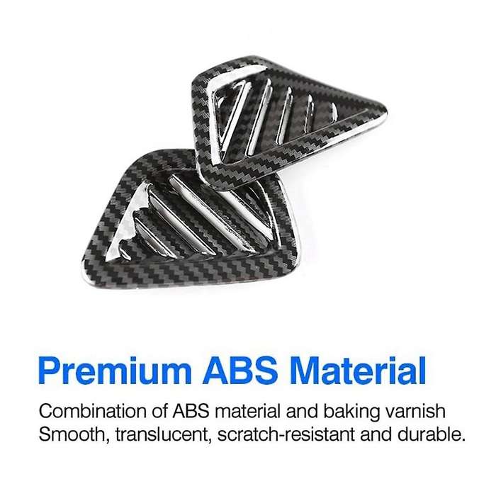 for - 5 Series G30 2018-2022 Carbon Fiber Dashboard Condition Vent Outlet Cover Trim Frame Sticker