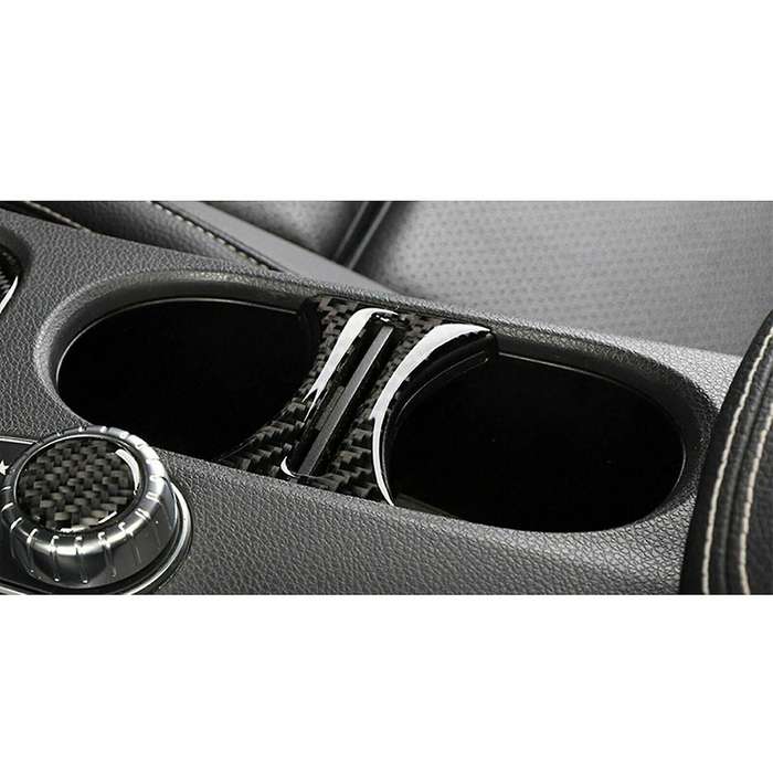 for - CLA GLA A-Class Carbon Fiber Cup Holder Separation Decorative Sticker