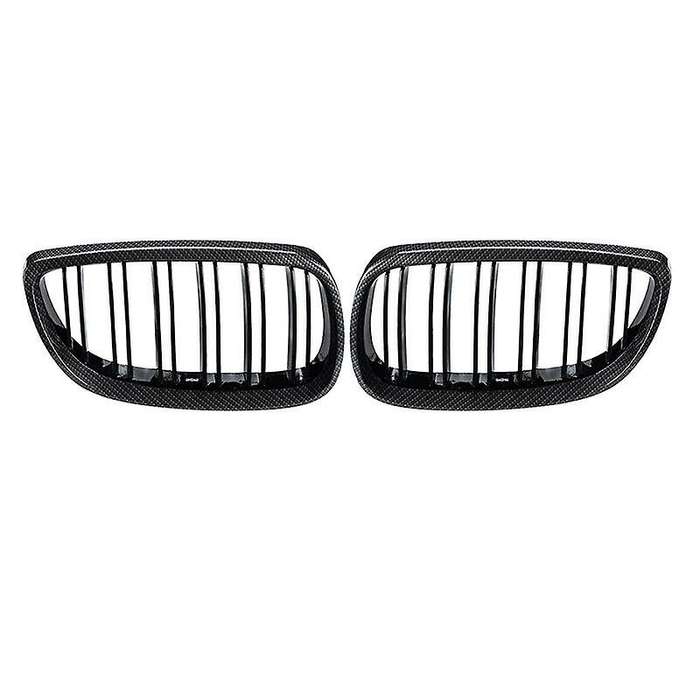 for - E90 E92 E93 328i 335i 2007-2011 Carbon Fiber Look Front Kidney Grille 51137157275 51137157276