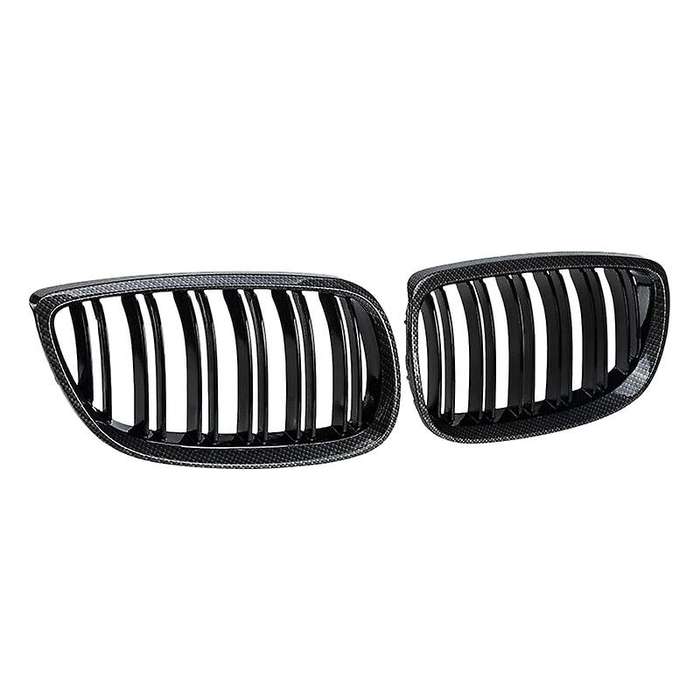 for - E90 E92 E93 328i 335i 2007-2011 Carbon Fiber Look Front Kidney Grille 51137157275 51137157276
