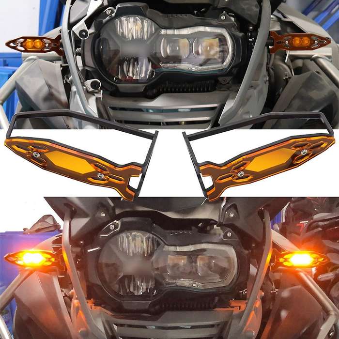 for - R1250GS R1200GS LC ADV F750GS F850GS Front Turn Signal Protector Indicator Light Grille Guard