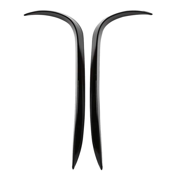 for - X247 GLB180 GLB200 Bright Black Car Front Bumper Spoiler Grille Splitter Cover