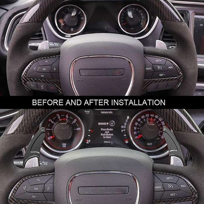 for /Charger 2015-2020 Car Steering Wheel Shift Paddle Extended Shifter Trim Cover Accessories