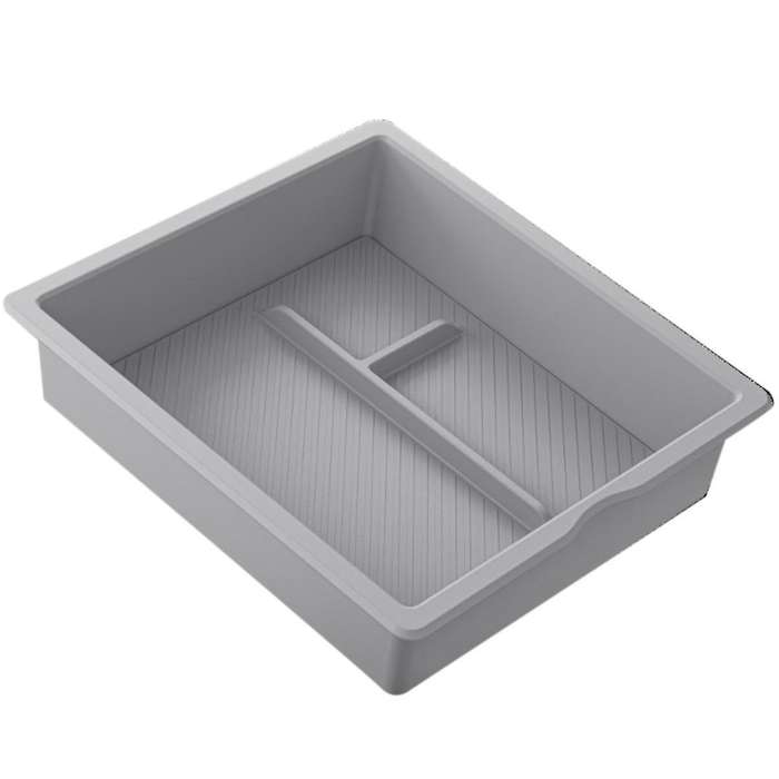 for + New Model3 Center Console Storage Box Organizer Interior Accessories Pvc Grey