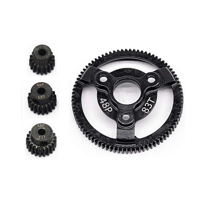 for 1/10 2wd -58064-2 to Climbing Car Special Rigid Teeth, 83t+19t+20t+21t Kit