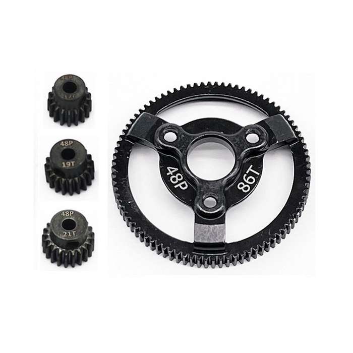 for 1/10 2wd -58064-2 to Climbing Car Special Rigid Teeth, 86t+19t+20t+21t Kit