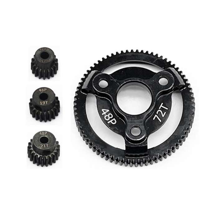 for 1/10 2wd -58064-2 to Climbing Car Special Rigid Teeth, 72t+19t+20t+21t Kit