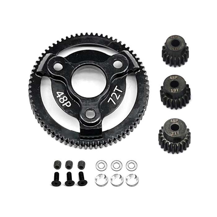 for 1/10 2wd -58064-2 to Climbing Car Special Rigid Teeth, 72t+19t+20t+21t Kit