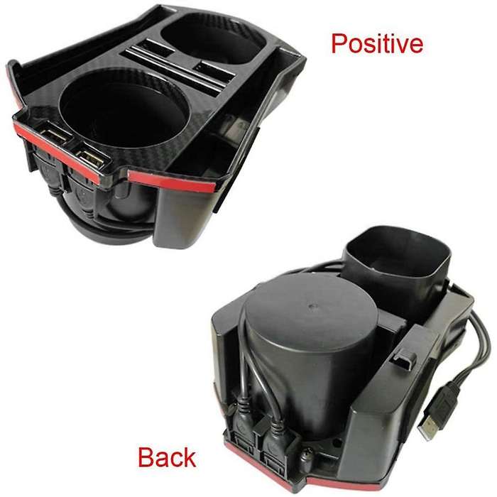 for 10Th 2016-2020 Central Console Cup Holder Armrest Storage Box Organizer with USB Charging Access