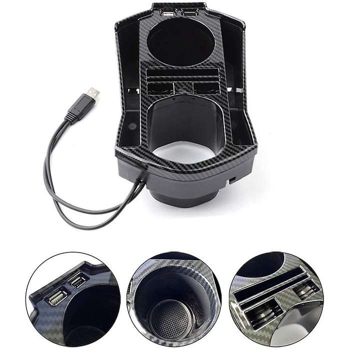 for 10Th 2016-2020 Central Console Cup Holder Armrest Storage Box Organizer with USB Charging Access