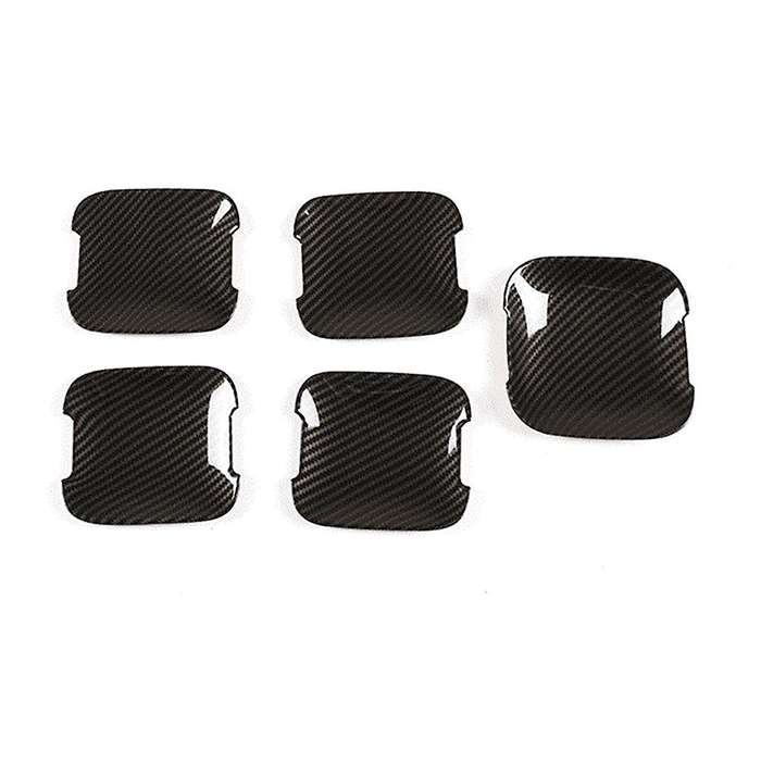 for 110 2020-2022 Car Grab Door Handle Bowl Cover Trim Decoration Stickers Accessories, Carbon Fiber