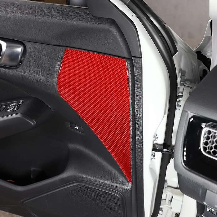 for 11Th 2022 Carbon Fiber Car Front Inner Door Panel Sticker Door Armrest Cover Trim Decal Accessor