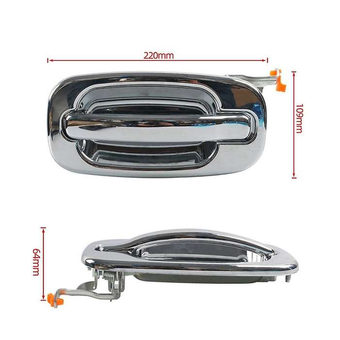 for 15107655 Rear Left Exterior Door Handle Car Electroplating Door Handle Car Door Decor Accessorie