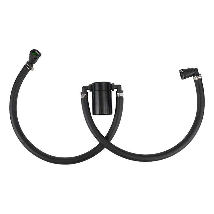 for 15-21 3.5 V6 Turbo Oil Separator Kit Black Billet Oil Separator Catch Can Kit