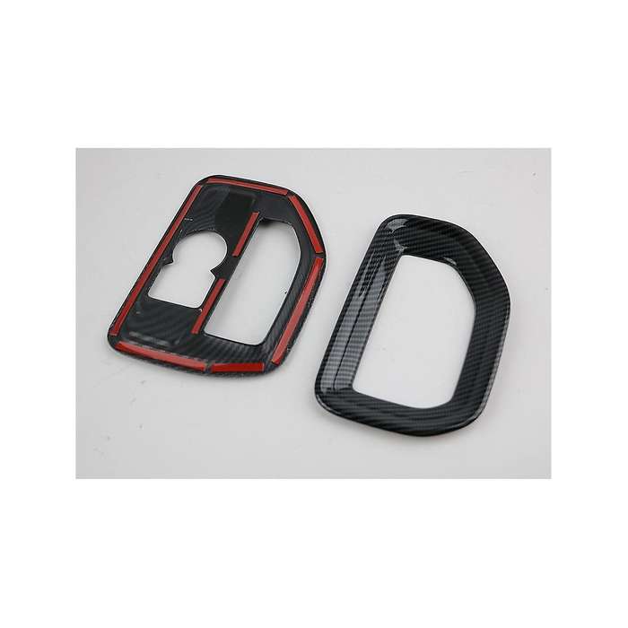for 19-21 Sodero Carbon Fiber Dashboard Side Vent Air Conditioning Socket Cover Decoration