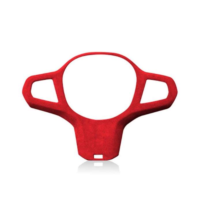 for 19-22 X5 Leather Steering Wheel Panel Cover Steering Wheel Trim Modification Stickers Big Red