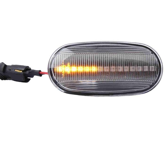 for 1998-2005 Dynamic Side Marker Turn Signal Lights Blinker Indicator Lamp Transparent