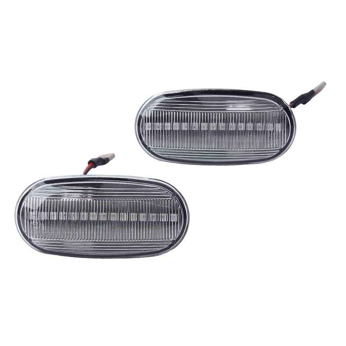 for 1998-2005 Dynamic Side Marker Turn Signal Lights Blinker Indicator Lamp Transparent