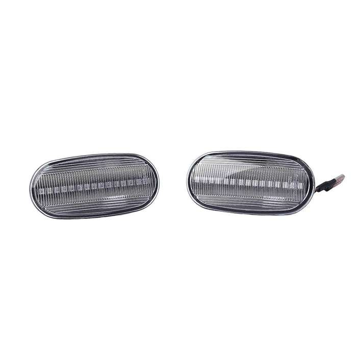 for 1998-2005 Dynamic Side Marker Turn Signal Lights Blinker Indicator Lamp Transparent