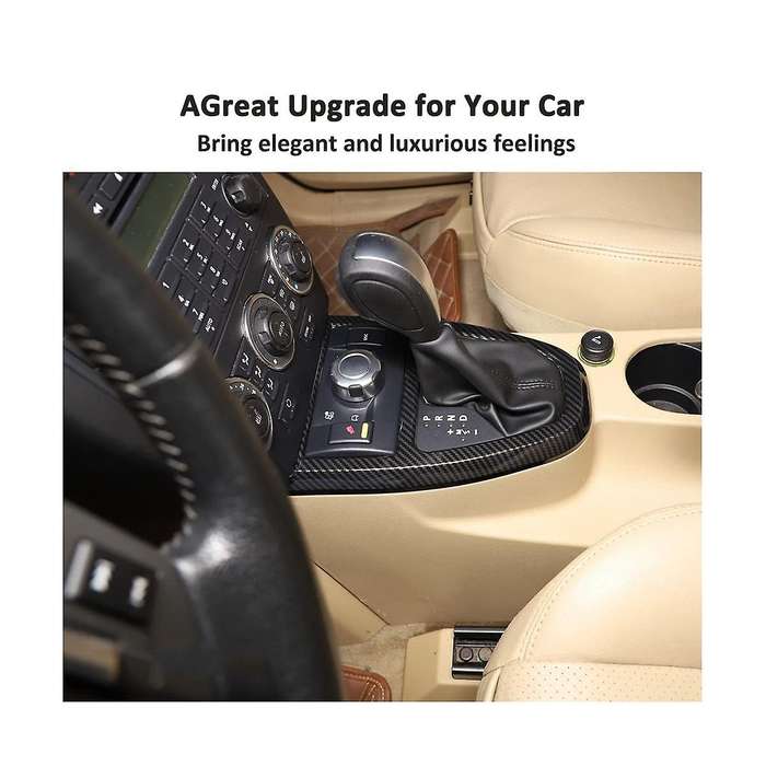for 2 2009-2012 Car Gear Shift Knob Panel Frame Cover Trim Stickers Interior Accessories