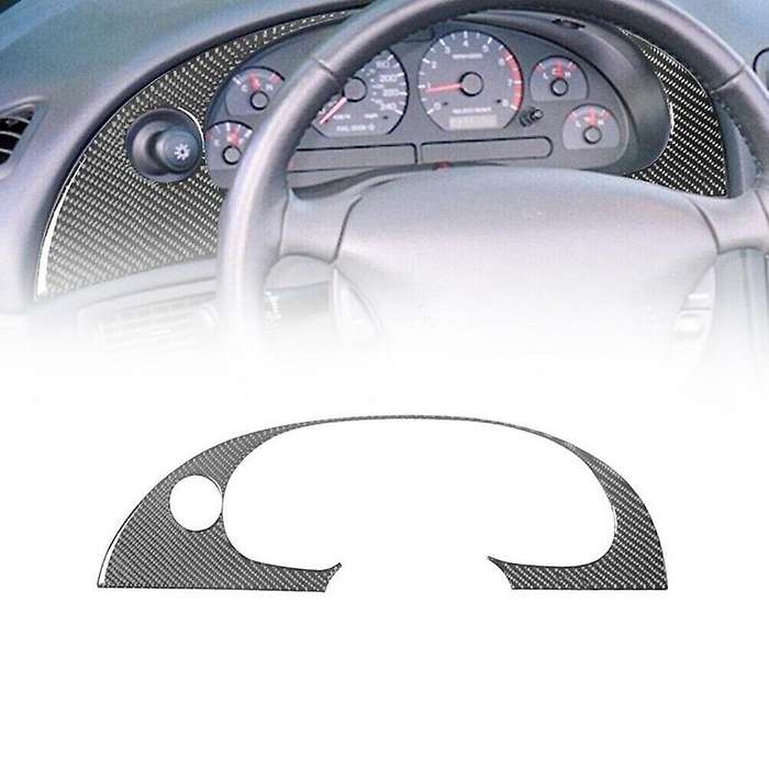 for 2001-2004 Lhd Soft Carbon Fiber Car Speedometer Surround Cover Trim Instrument Panel Sticker
