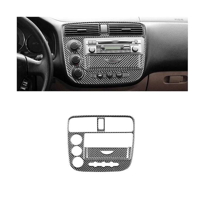 for 2003 2004 2005 Soft Carbon Fiber Central Control Panel Cover Trim Sticker Accessories