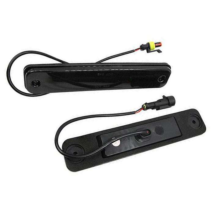 for 2003-2009 H2 Smoked Front Rear LED Side Marker Light Kit Amber Red Turn Signal Dynamic Flowing L