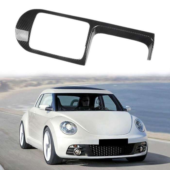 for 2003-2010 Carbon Fiber ABS Car Gear Shift Knob Panel Frame Cover Trim
