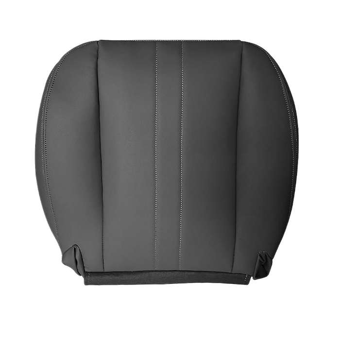 for 2003-2013 Express 1500 2500 3500 Van -Driver Bottom PU Leather Seat Cover Black