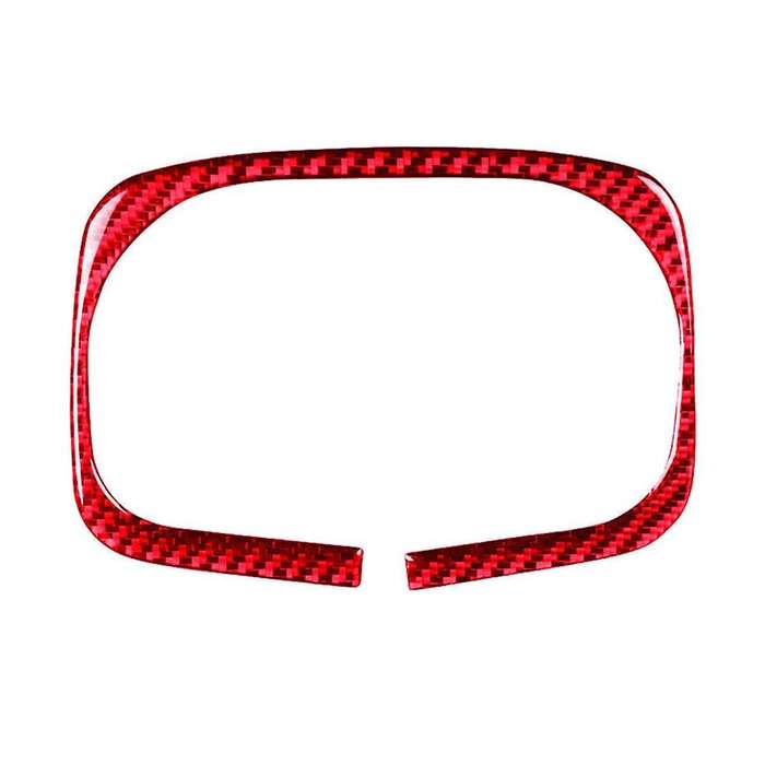 for 2006-11 Red Carbon Fiber Rear Water Cup Holder Frame Cover Trim