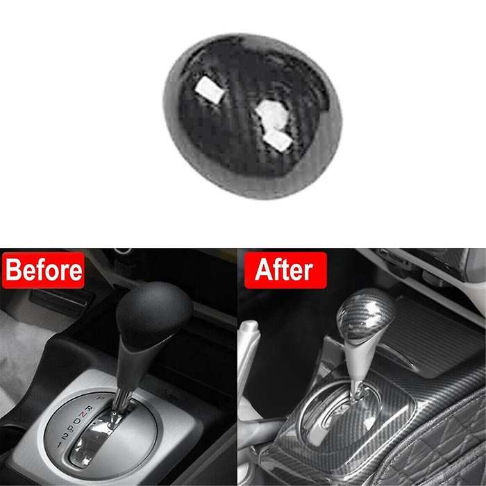 for 2006-2011 8Th Carbon Fiber Central Console Gear Shift Knob Cover