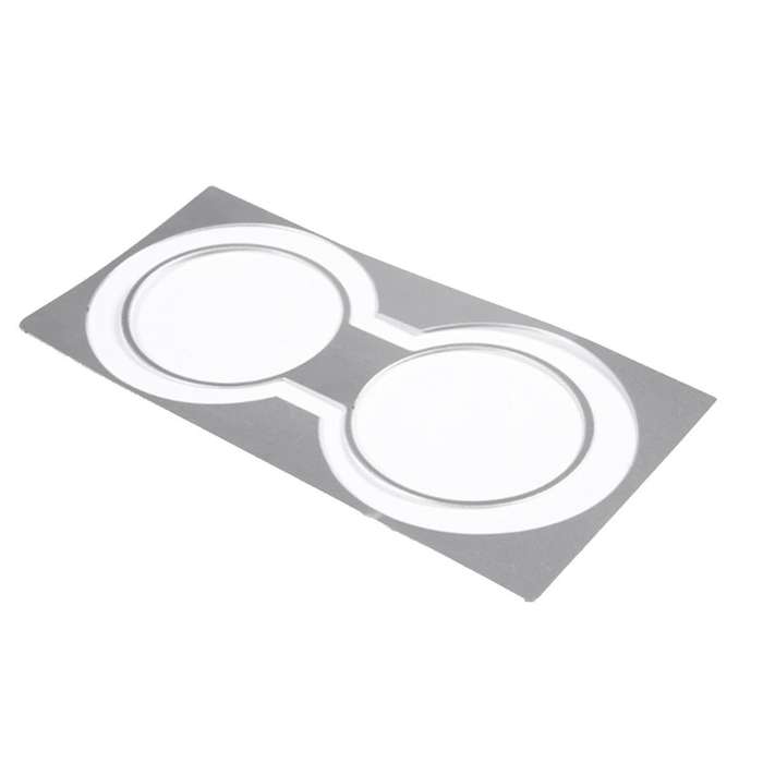 for 2007-2013 Aluminum Alloy Car Central Control Water Cup Holder Trim Sticker Car Accessories Silve