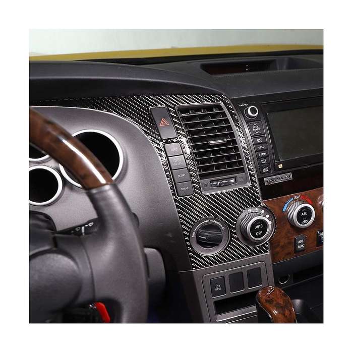 for 2007-2013 Lhd Car Dashboard Panel Decorative Stickers Trim Accessories - Soft Carbon Fiber