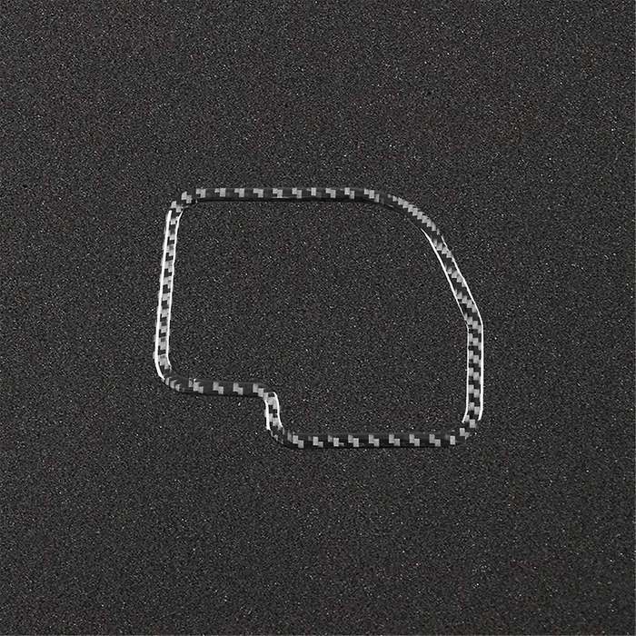 for 2007-2013 Lhd Soft Carbon Fiber Car Gear Shift Frame Cover Sticker Trim Interior Accessories