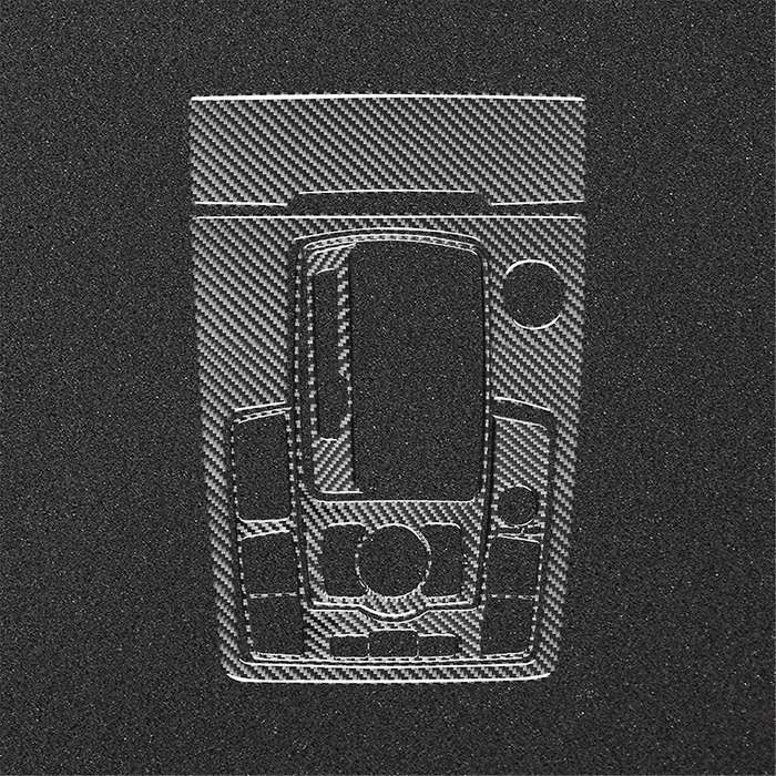 for 2007-2015 LHD Real Soft Carbon Fiber Car Center Console Gear Shift Panel Cover Trim Interior Acc