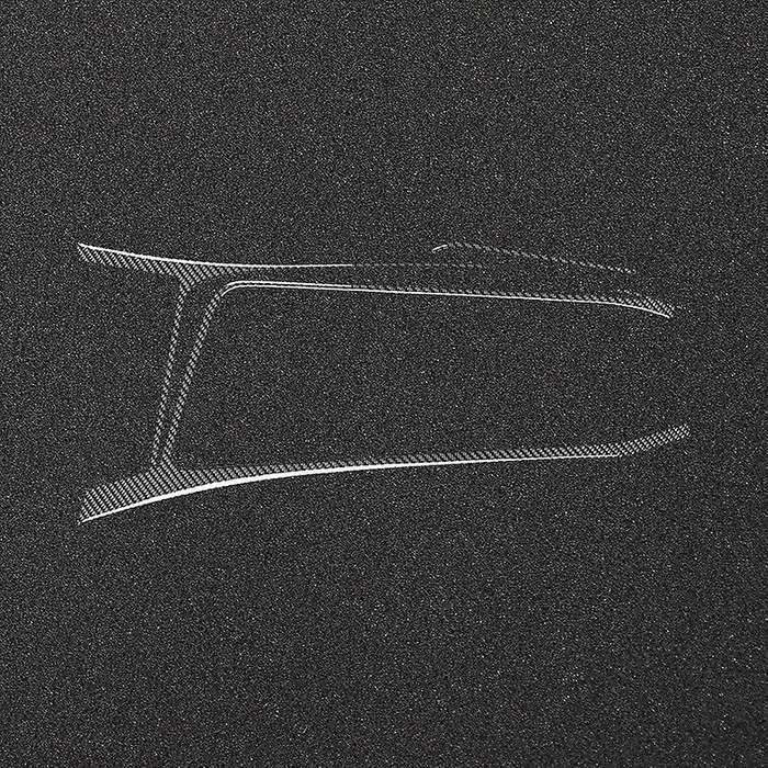 for 2008-2014 Car Accessories Carbon Fiber Gear Shift Side Strip Trim Cover Sticker, Black