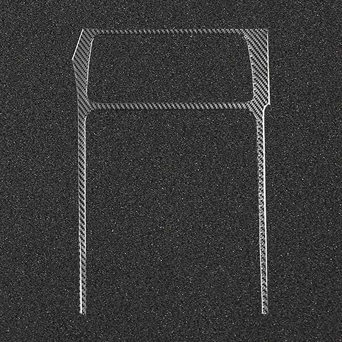 for 2008-2014 Car Accessories Carbon Fiber Center Console A/C Radio Panel Trim Cover Sticker, Black