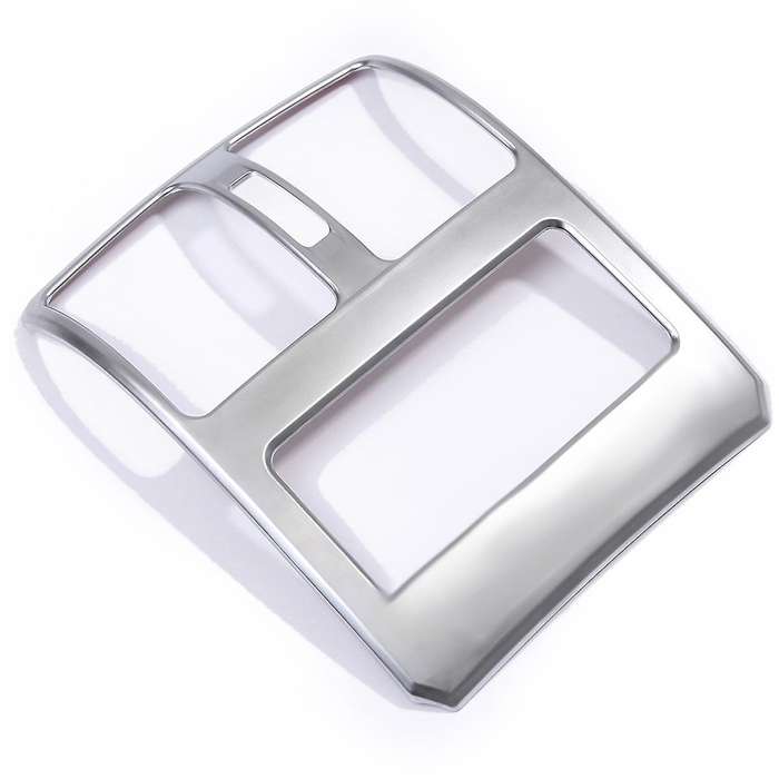 for 2008-2015 Chrome ABS Rear Armrest Air Condition Vent Outlet Frame Cover Trim