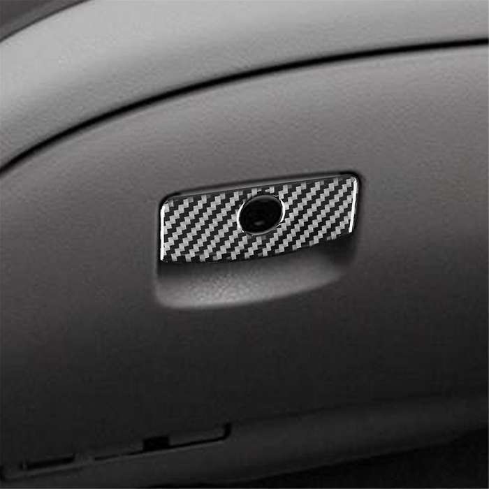 for 2009-2012 Soft Carbon Fiber Car Glove Box Handle Cover Trim Sticker Accessories